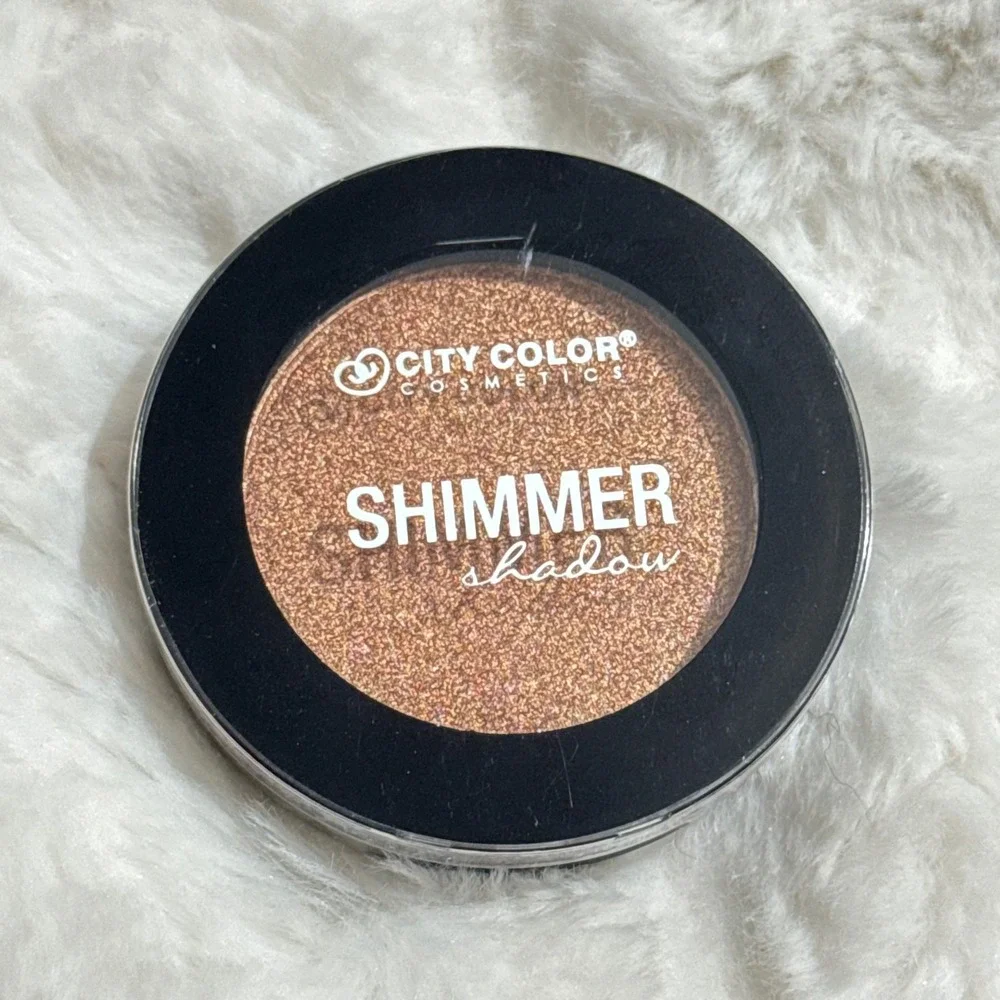 City Color Cosmetics Shimmer Shadow Cheers to Life Bronze Gold Eye Shadow Single